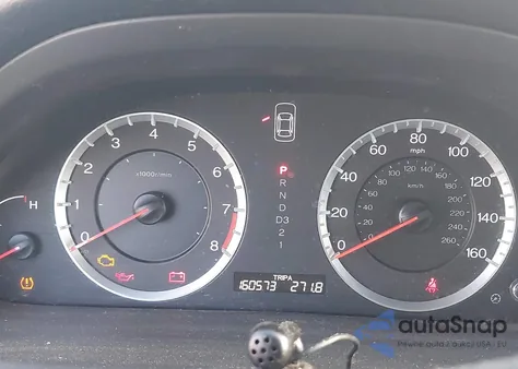 2008 Honda Accord 2.4 Ex-L из США, поврежденный, VIN 1HGCP26818A067280